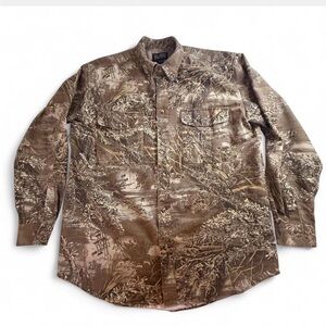 Midway USA Realtree Men's Camouflage Button Down Shirt XL Tall